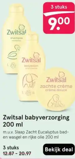 Etos Zwitsal babyverzorging aanbieding