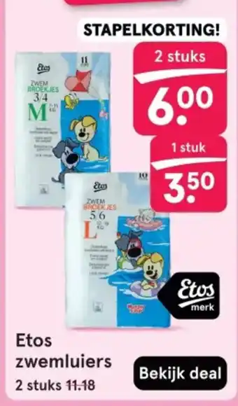 Etos Etos zwemluiers aanbieding