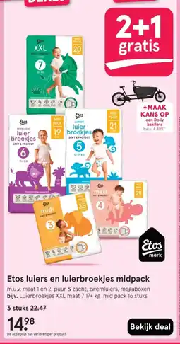 Etos Etos luiers en luierbroekjes midpack aanbieding