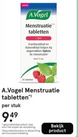Etos A.Vogel Menstruatie tabletten aanbieding