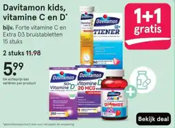 Etos Davitamon kids, vitamine C en D aanbieding