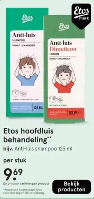Etos Etos hoofdluis behandeling aanbieding