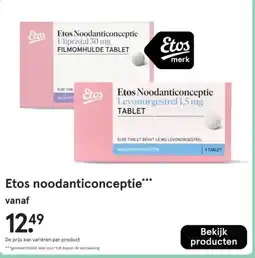 Etos Etos noodanticonceptie aanbieding