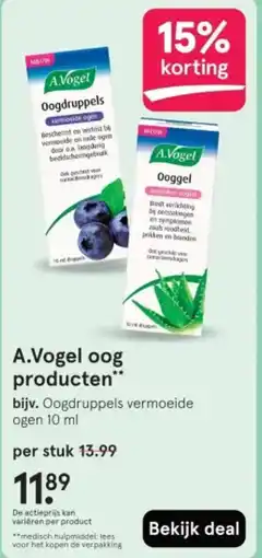 Etos A.Vogel oog producten aanbieding