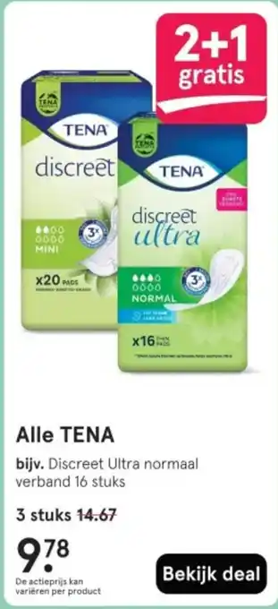 Etos Alle TENA aanbieding