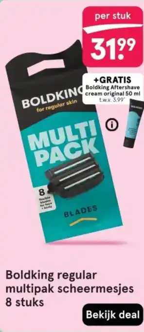 Etos Boldking regular multipak scheermesjes aanbieding