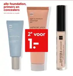 HEMA alle foundation, primers en concealers aanbieding