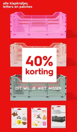HEMA alle klapkratjes, letters en patches aanbieding