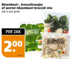 Poiesz Bloemkool, broccoliroosjes of wortel-bloemkool broccoli mix aanbieding