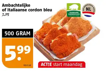 Poiesz Ambachtelijke of Italiaanse cordon bleu aanbieding