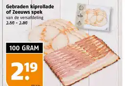 Poiesz Gebraden kiprollade of Zeeuws spek aanbieding
