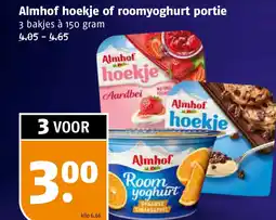 Poiesz Almhof hoekje of roomyoghurt portie aanbieding