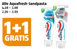 Poiesz Alle Aquafresh tandpasta aanbieding