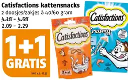 Poiesz Catisfactions kattensnacks aanbieding