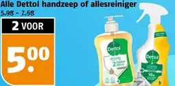 Poiesz Alle Dettol handzeep of allesreiniger aanbieding