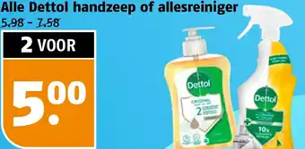 Poiesz Alle Dettol handzeep of allesreiniger aanbieding