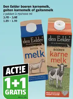 Poiesz Den Eelder boeren karnemelk, geiten karnemelk of geitenmelk aanbieding