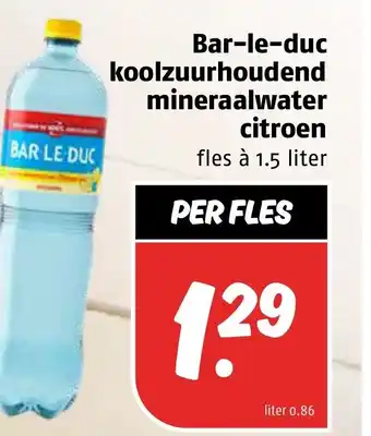Poiesz BAR LE DUC koolzuurhoudend mineraalwater citroen aanbieding