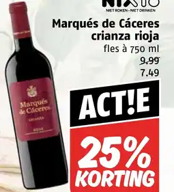 Poiesz Marqués de Cáceres crianza rioja aanbieding