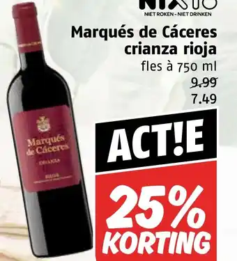 Poiesz Marqués de Cáceres crianza rioja aanbieding