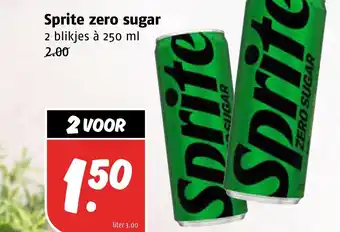 Poiesz Sprite zero sugar aanbieding
