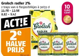 Poiesz Grolsch radler 2% aanbieding