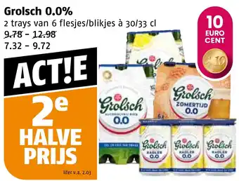 Poiesz Grolsch 0.0% aanbieding