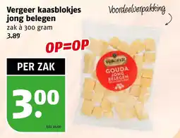 Poiesz Vergeer kaasblokjes jong belegen aanbieding