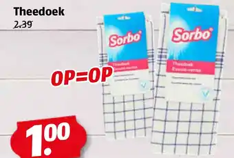 Poiesz Theedoek aanbieding