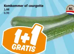 Poiesz Komkommer of courgette aanbieding