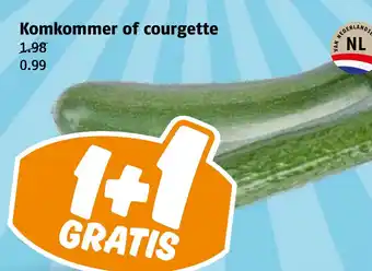 Poiesz Komkommer of courgette aanbieding