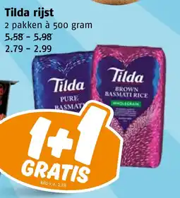 Poiesz Tilda rijst aanbieding