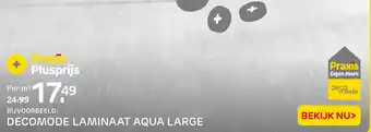 Praxis Decomode laminaat aqua large aanbieding