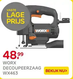 Praxis Worx decoupeerzaag WX463 aanbieding
