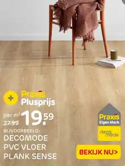 Praxis Decomode Pvc vloer plank sense aanbieding