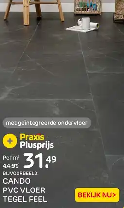 Praxis Cando Pvc vloer tegel feel aanbieding