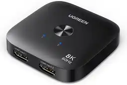 Amazon UGREEN HDMI Switch 2 In 1 Out 8K60Hz 4K240Hz/120Hz Switch voor PC/Laptop/PC5/PS5/Switch/Xbox/DVD etc aanbieding