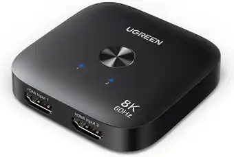 Amazon UGREEN HDMI Switch 2 In 1 Out 8K60Hz 4K240Hz/120Hz Switch voor PC/Laptop/PC5/PS5/Switch/Xbox/DVD etc aanbieding