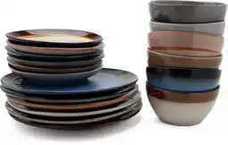 Bol.com Serviesset 6 persoons - 18 delig - Kade 171 - Earth syle - 6 personen - allen uniek aanbieding