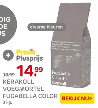 Praxis Kerakoll voegmortel fugabella color aanbieding