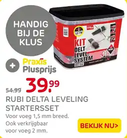 Praxis Rubi delta leveling startersset aanbieding