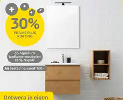 Praxis Op aquazuro badkamermeubelen serie napoli aanbieding