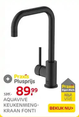 Praxis Aquavive keukenmeng kraan fonti aanbieding