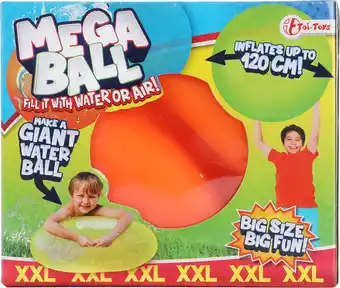 Bol.com Mega Ball XXL Puffer of Water Ø 120cm assorti 16x18cm - mega waterballon aanbieding