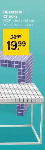 Xenos Bijzettafel Checks aanbieding