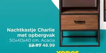 Xenos Nachtkastje Charlie met opbergvak aanbieding