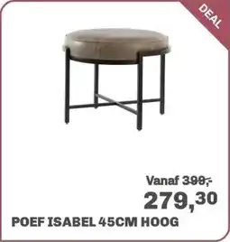 Trendhopper Poef Isabel 45cm hoog aanbieding