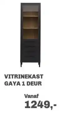 Trendhopper Vitrinekast Gaya 1 deur aanbieding