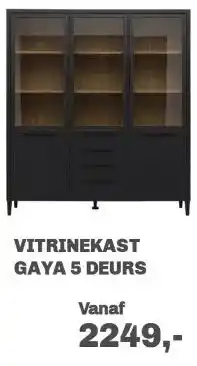 Trendhopper Vitrinekast Gaya 5 deurs aanbieding