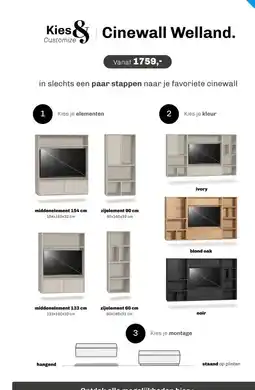 Trendhopper Cinewall Welland aanbieding